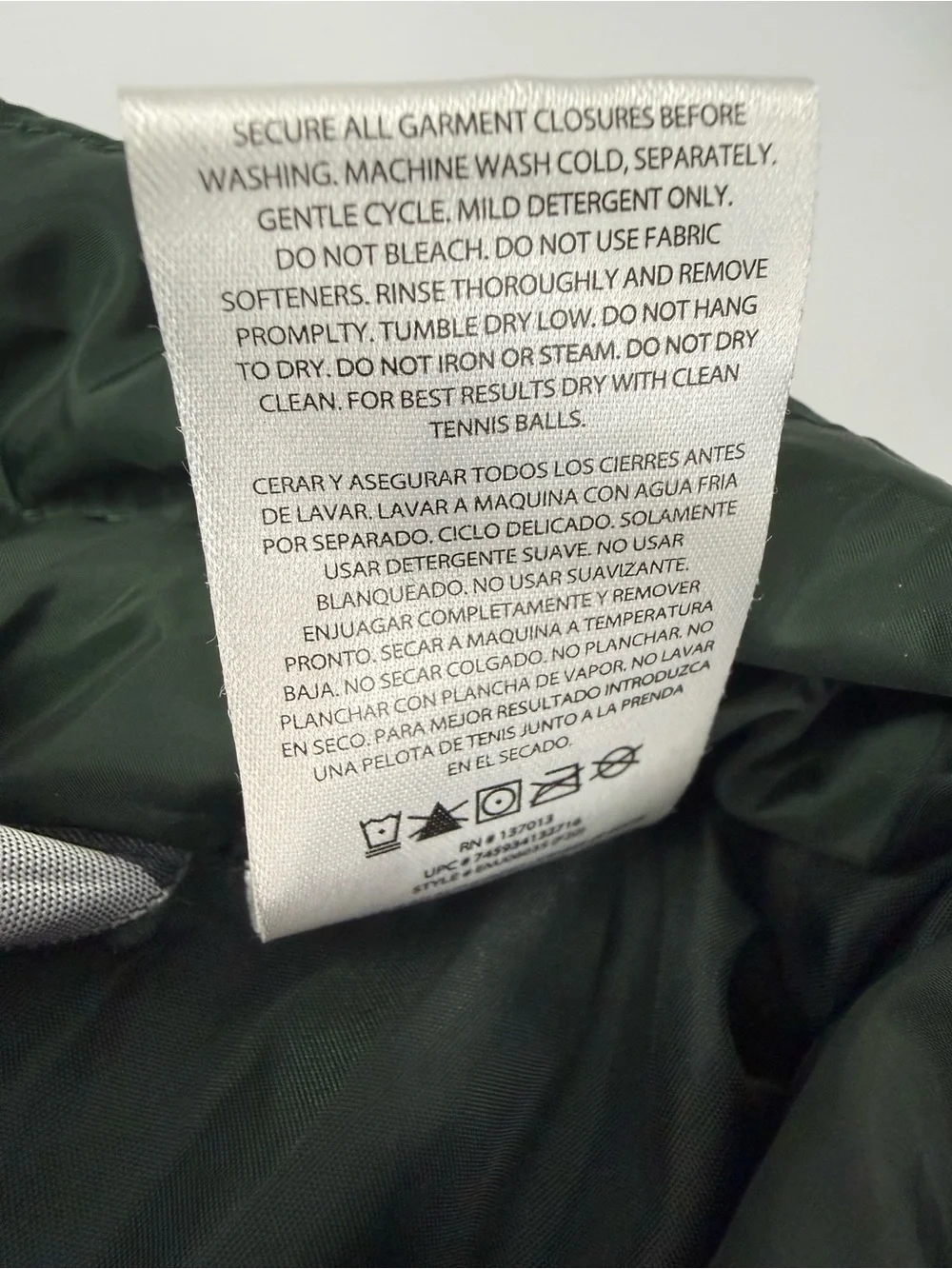 Eddie Bauer Mens Large Down Puffer Jacket Green Hooded 650 Fill EB650 Zip Coat - Picture 7 of 8